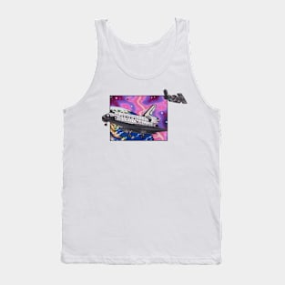 Space Shuttle Discovery and Hubble Tank Top